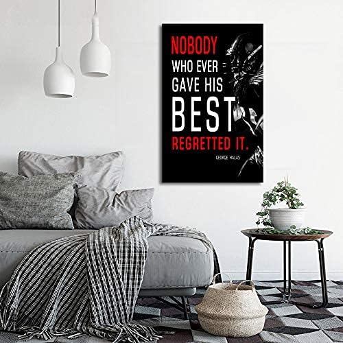 Football League Sports Decor • Superstar Quote Inspirational Poster Canvas Wall Art • Success • Motivational Artwork Modern Home Decor For Home,Office,Gym,Classroom Wall Decor Framed Ready to Hang