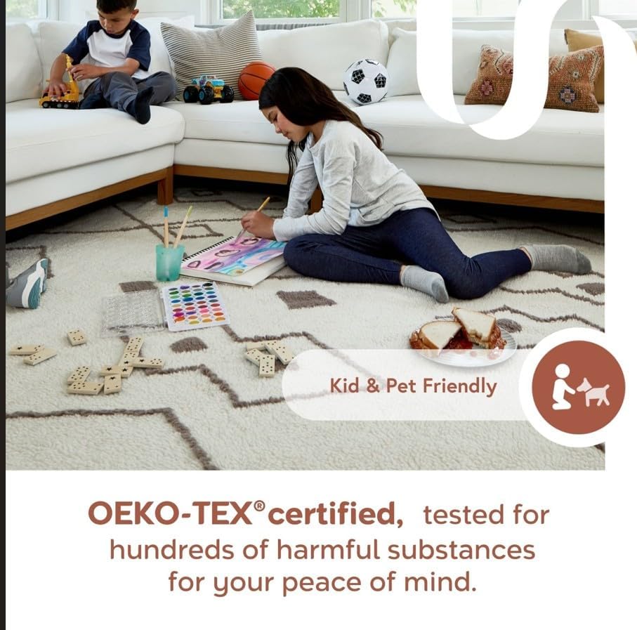 nuLOOM Jeni Checkered 3'9" x 6' Machine Washable Area Rug for Living Room Bedroom Dining Room Kitchen, Navy