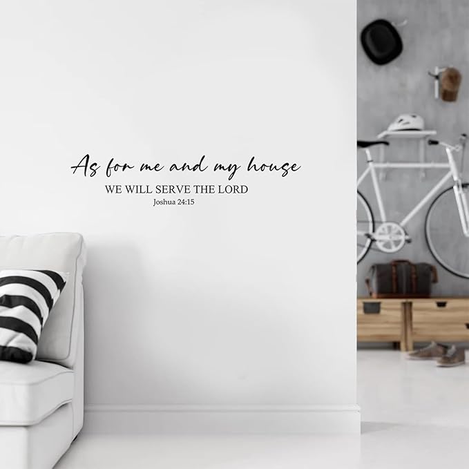 iinuu Bible Verse Wall Stickers Set, 7 Inspirational Scripture Wall Decals with Faith & Blessing Quotes, Christian Wall Art for Home, Bedroom, Nursery, Office or Church Decor