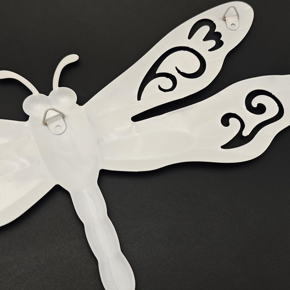 Metal Dragonfly Wall Decor, 4 Pack 14inch Metal Dragonfly Wall Hanging Sculpture Decor for Outdoor, Yard Patio Fence Garden Outside Decorations