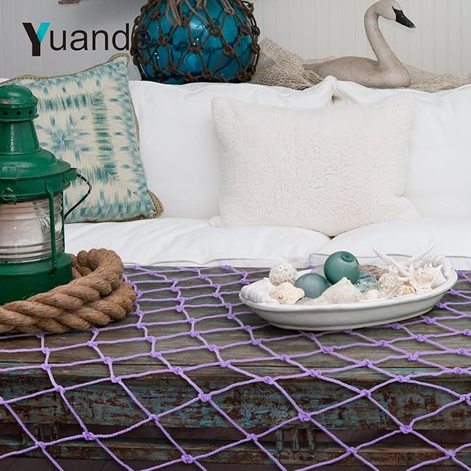 2 Pack Fish Net Decorations for Party
