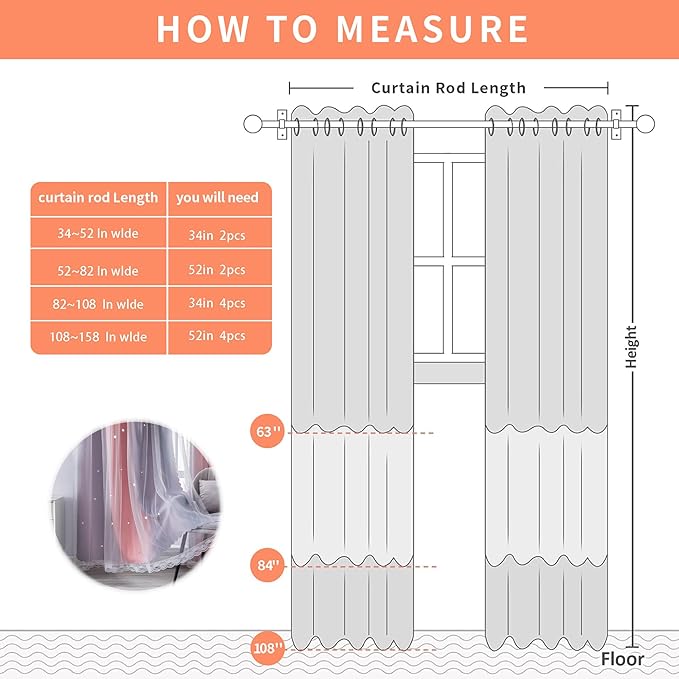 XiDi 90 Inches Curtains for Girls Bedroom 2 Panels Set, Grey and Pink Blackout Rainbow Grommet Curtains for Kids Room Decor, Unicorn Wall Decals Drapes for Little Girl Nursery Room 34 Inches Wide