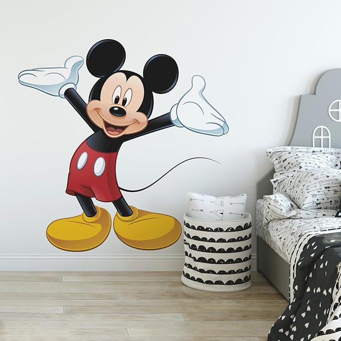 RoomMates Disney Mickey & Friends Mickey Mouse Peel & Stick Giant Wall Decal , RMK1508GM