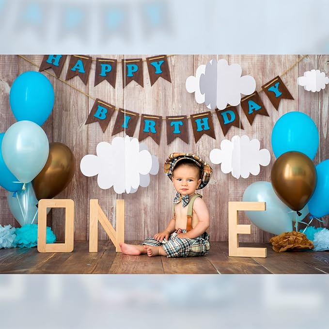 8 Pcs Classroom 3D Cloud Decoration Hanging for Ceiling Party Decoration Artificial Cloud Ornament Hanging Ceiling Wall Decor for Birthday Wedding Baby Shower Nursery Children Room(Lovely,White)