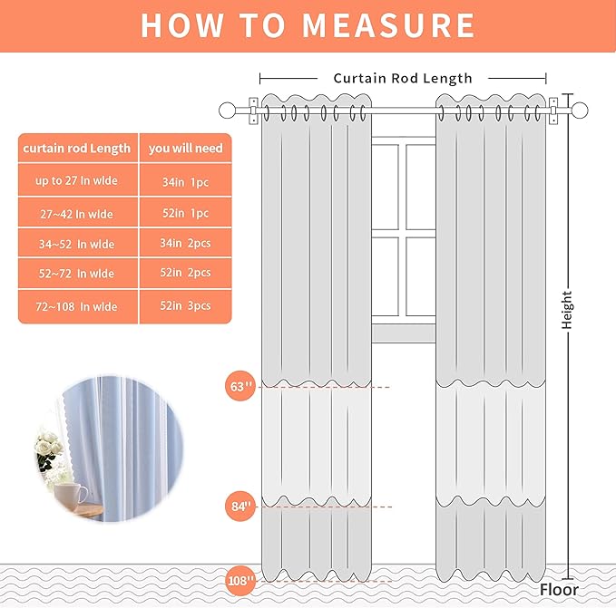 XiDi Blue Curtains for Bedroom, Girls Room Blackout Curtains, Kids Room Darkening Curtains, Light Blue Decor, 1 Panel Light Blue/52/63/1