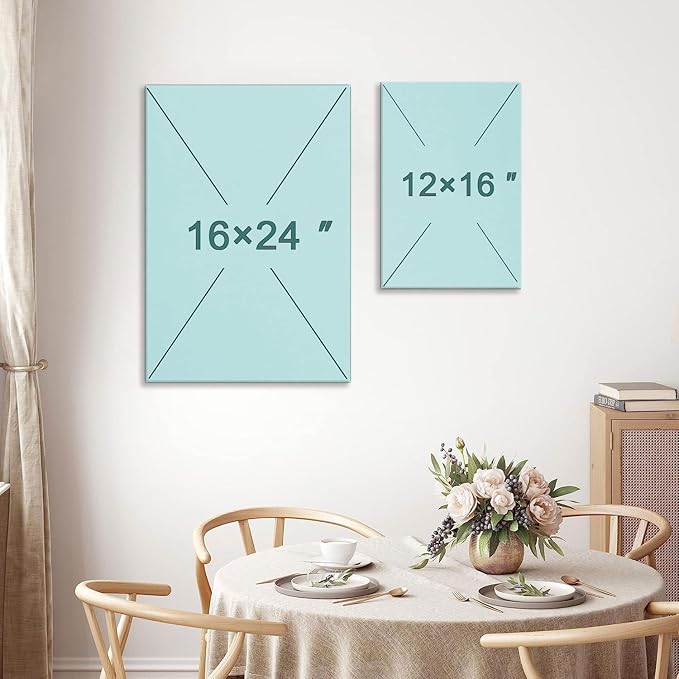 AOYUSMO 3 Piece Canvas Wall Art Kitchen Wall Art Sage Green Pictures Botanical Paintings Farmhouse Artwork Eucalyptus Nature Art Prints for Dining Room 16"x24"