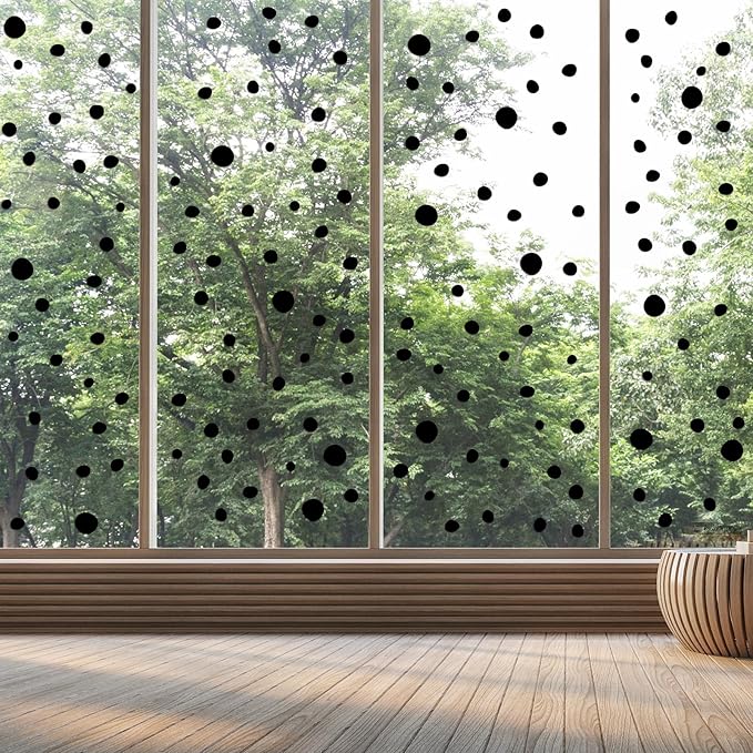 TaoBary 15 Sheet 300 Pcs Irregular Polka Dots Boho Wall Decal Terrazzo Playroom Bedroom Removable Modern Vinyl Boho Wall Stickers (Black)