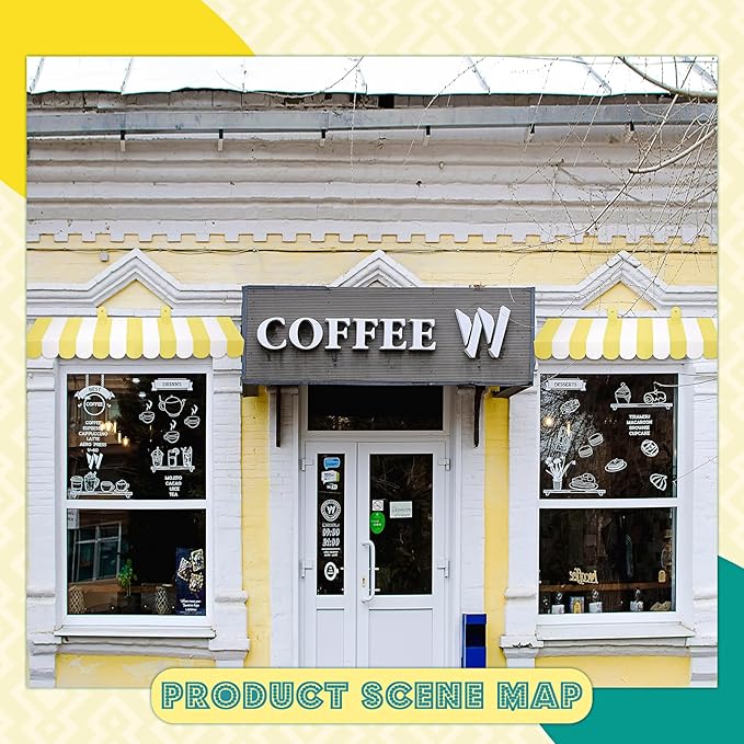 Boao 4 Pack Circus Awning Decoration 3D Stripe Cardboard Awning Carnival Wall Decor Circus Party Favors for Lemonade Stand Bakery Ice Cream Truck Bulletin Board Decor(Yellow and White)