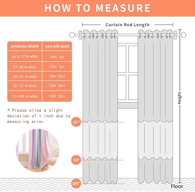 XiDi Dream Star Blackout Curtains for Kids Rooms Girl Princess Curtain for Daughter Bedroom Window (Grey Pink Purple, W52 X L72)