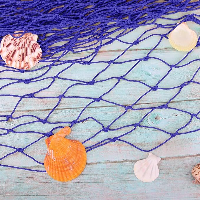 2 Pack Fish Net Decorations for Party