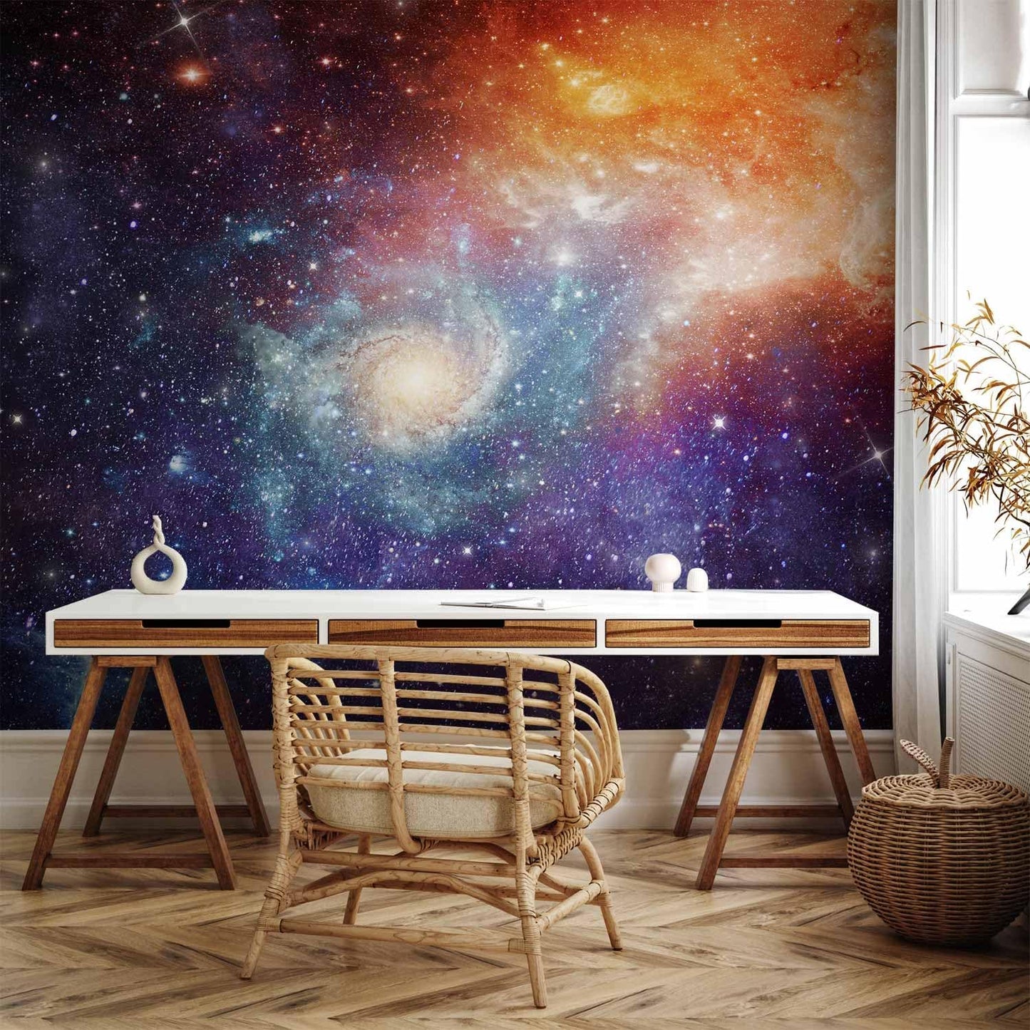 artgeist Premium Wall Mural Cosmos Galaxy 138x101 in - XXL Non-Woven Wallpaper Fleece Wall Decor Photo Print Picture Image Design Home f-C-0101-a-a