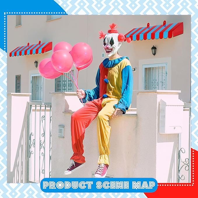 Boao 4 Pack Circus Awning Decoration 3D Stripe Cardboard Awning Carnival Wall Decor Circus Party Favors for Lemonade Stand Bakery Ice Cream Truck Bulletin Board Decor(Red and Blue)