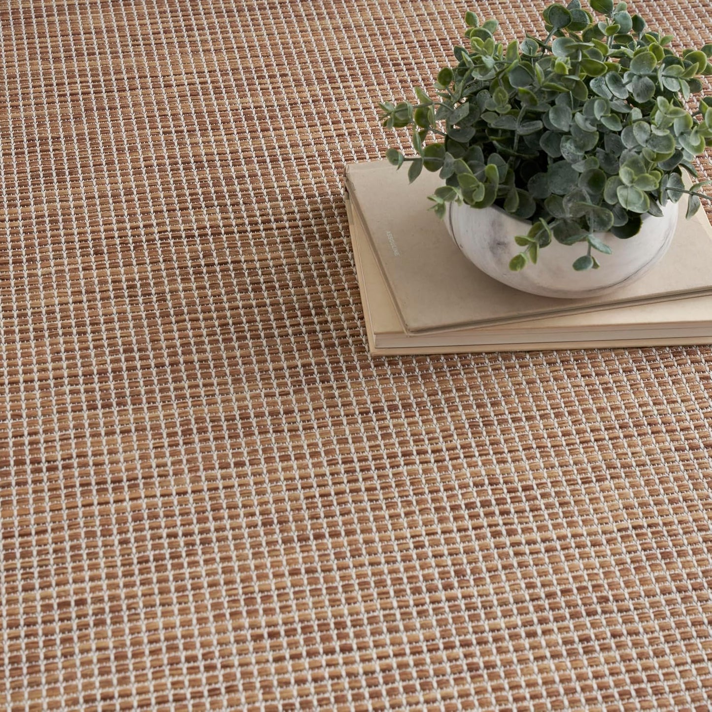 Nourison Home Positano Indoor/Outdoor Jute 9' x 12' Area Rug, Easy Cleaning, Non Shedding, Bed Room, Living Room, Dining Room, Backyard, Deck, Patio (9x12)