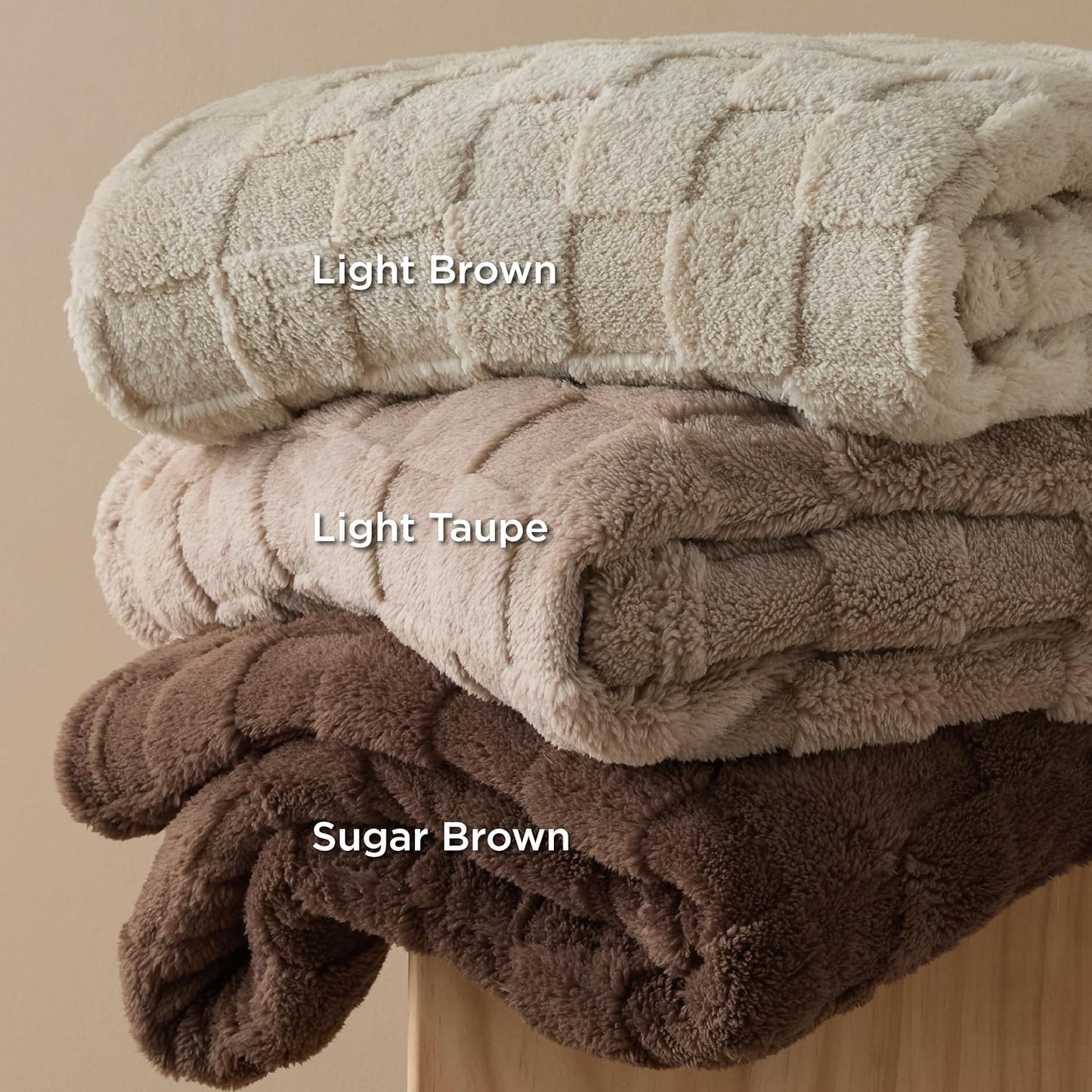 Bedsure GentleSoft King Size Blanket for Bed - Super Soft Cozy Blankets for Women Men Girls, Large Fuzzy Fleece Throw for Bedroom Decor, Dark Brown,108x90 Inches