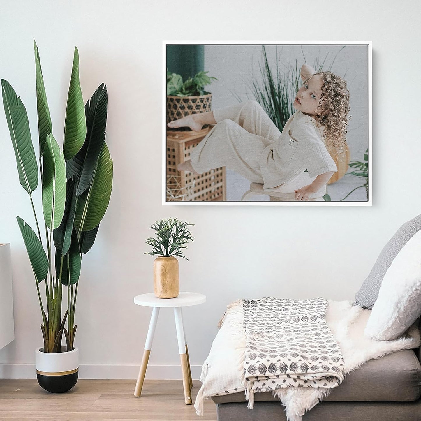 Personalized Custom Canvas Prints: Photo On Canvas (White, 8x10) Transform Your Photos into Stunning Framed Wall Art Digitally Printed Photo To Canvas Ideal for Home Decor, Gifts Keepsakes.