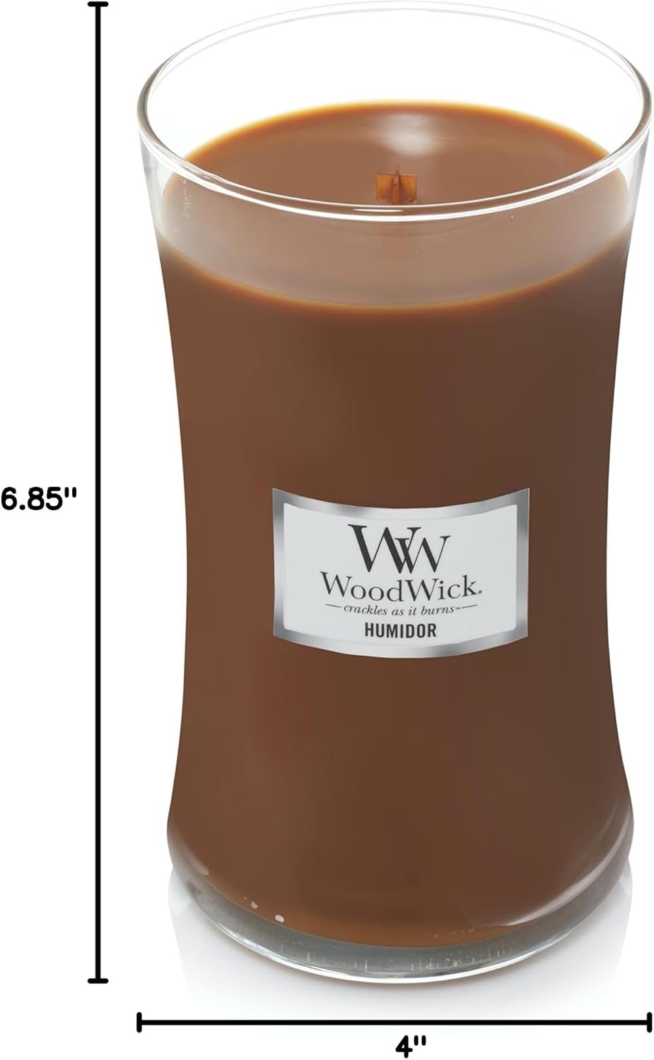 WoodWick Humidor Scented Candle, Crackling Wick, 21.5oz