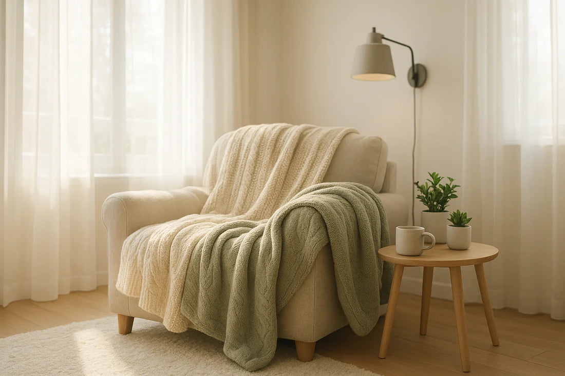 Cozy Home Glow Ideas with Stylish Lights and Plush Throws