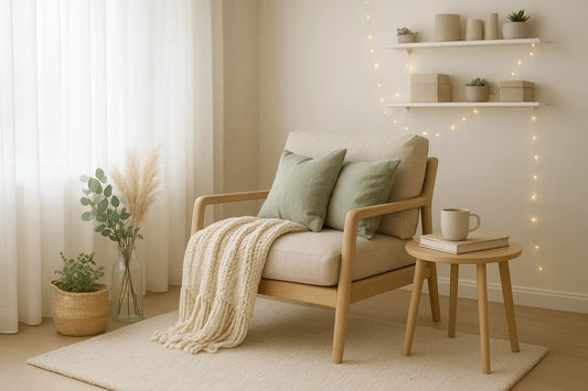 Cozy Up Every Room with Light, Textiles, and Greenery