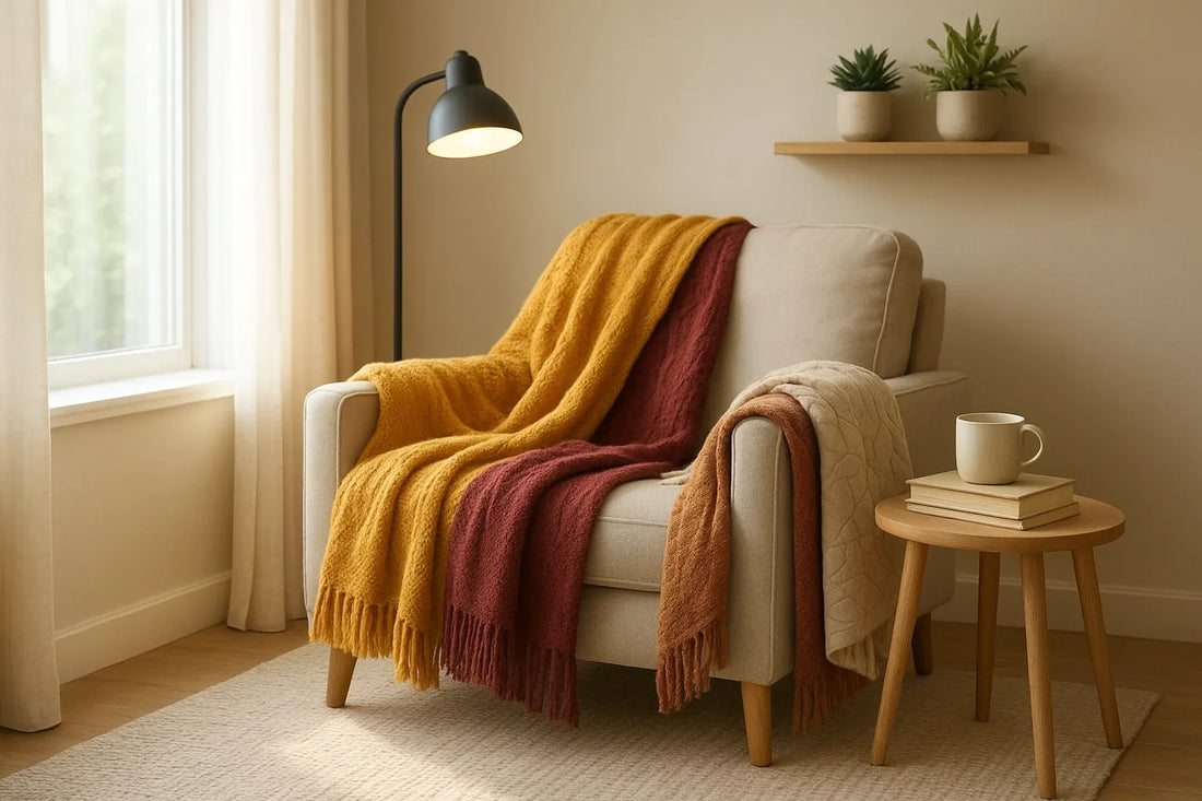 Cozy Home Glow Ideas with Chic Throws and Ambient Lights