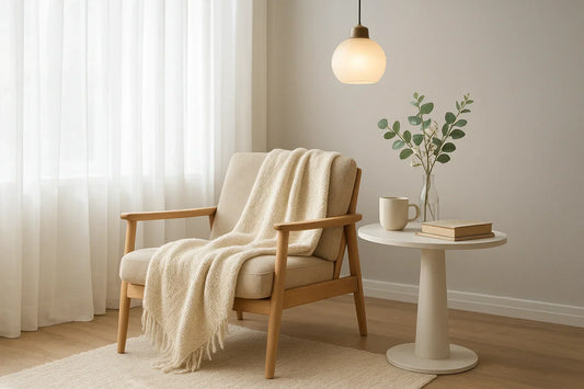 Cozy Up Your Space with Stylish Lighting and Soft Throws