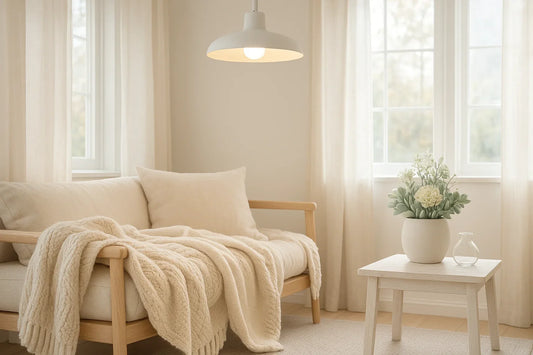 Cozy Up Your Home with Stylish Lighting and Soft Throws