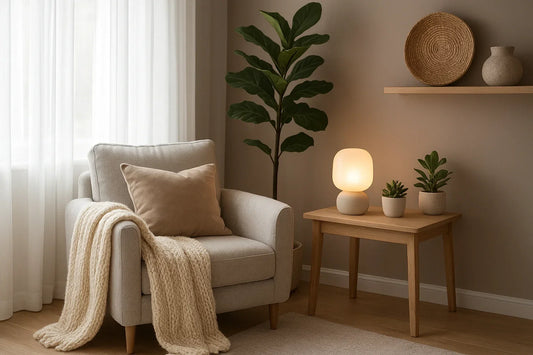 Cozy Home Upgrades with Glow and Natural Touches