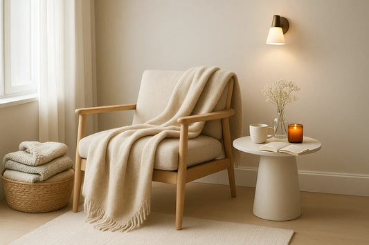 Cozy Up Your Space with Stylish Lighting and Plush Throws
