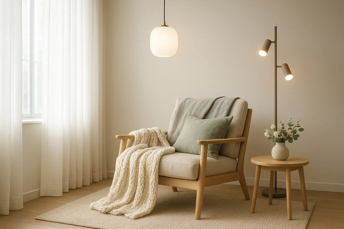 Cozy Home Glow Ideas with Stylish Throws and Lighting