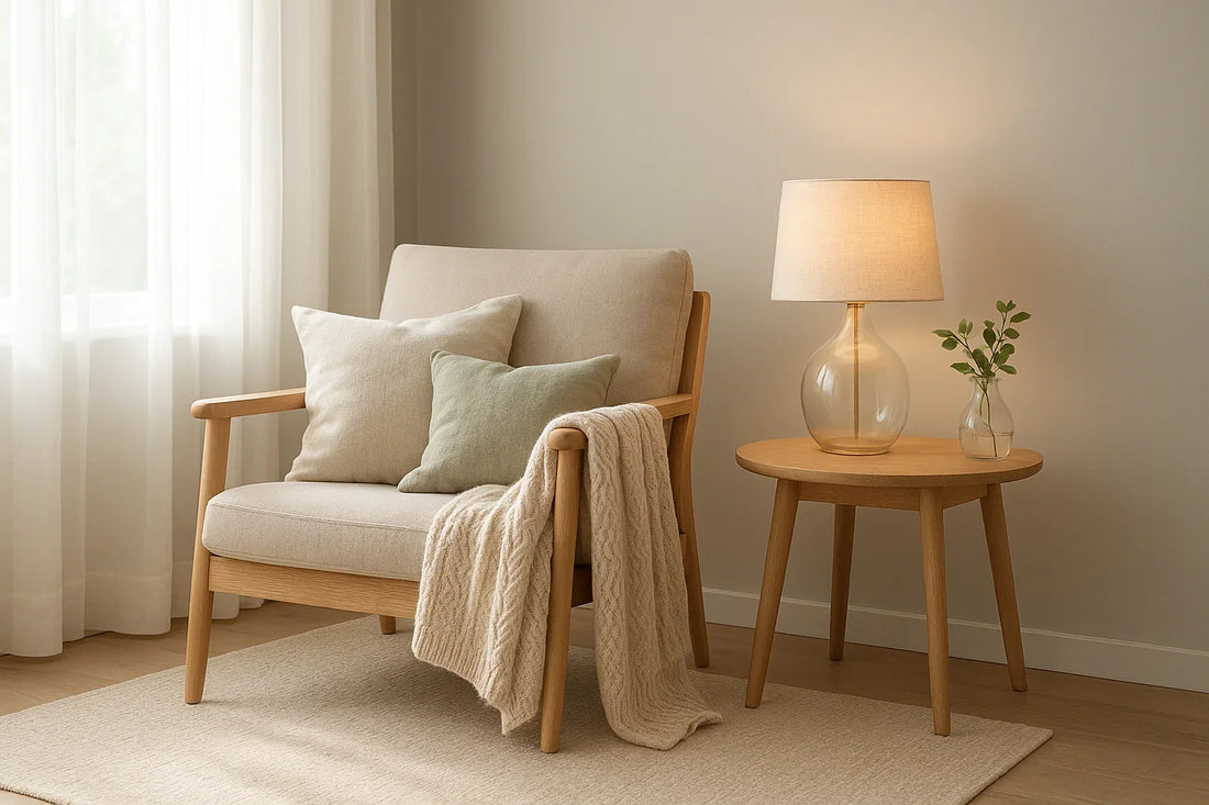 Cozy Up Your Space with Soft Throws and Warm Lights