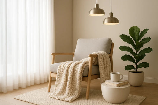 Cozy Up Your Space with Stylish Lighting and Throws