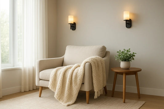 Cozy Home Glow Ideas with Plush Throws and Stylish Lights