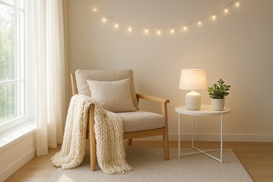 Cozy Up Your Space with Stylish Lights and Soft Throws