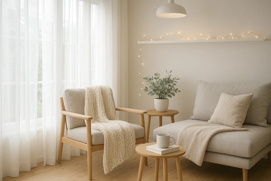 Cozy Up Your Home with Stylish Lights and Warm Throws