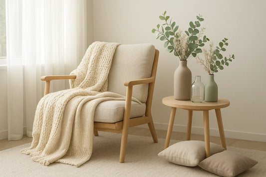 Cozy Home Glow Ideas with Chic Throws and Elegant Vases