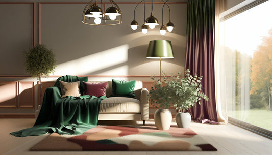 Cozy Up Your Space with Warm Lights and Soft Throws