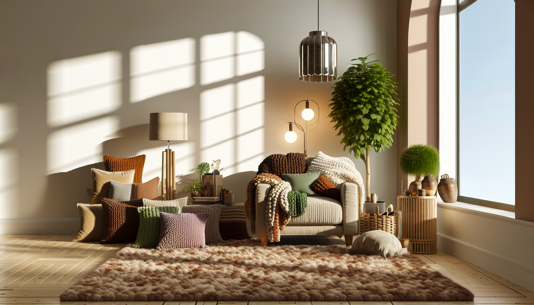 Cozy Up Your Home with Soft Throws and Warm Lighting