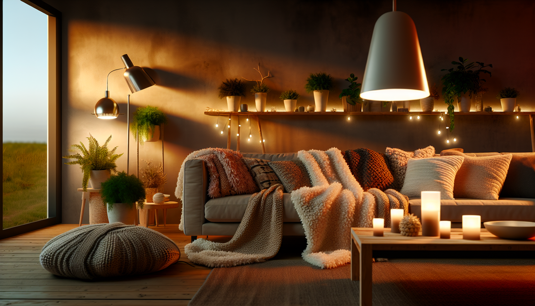 Cozy Up Your Space with Stylish Lights and Soft Throws