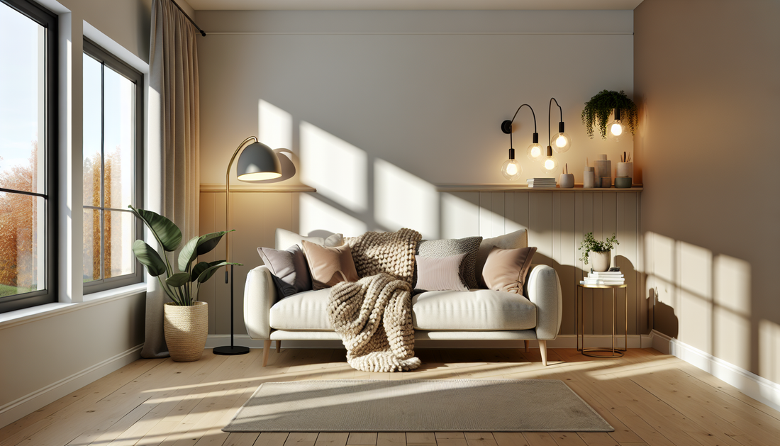 Cozy Up Your Space with Stylish Lighting and Soft Throws