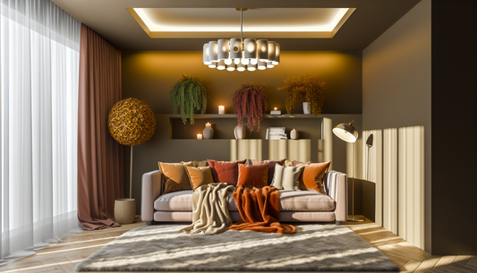 Cozy Living Made Easy with Stylish Lights and Cozy Throws