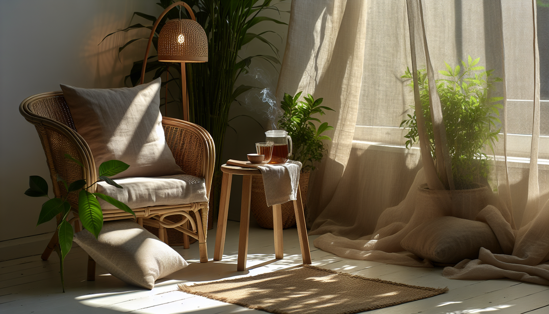 Cozy Corners Inspired by Light, Linen, and Greenery