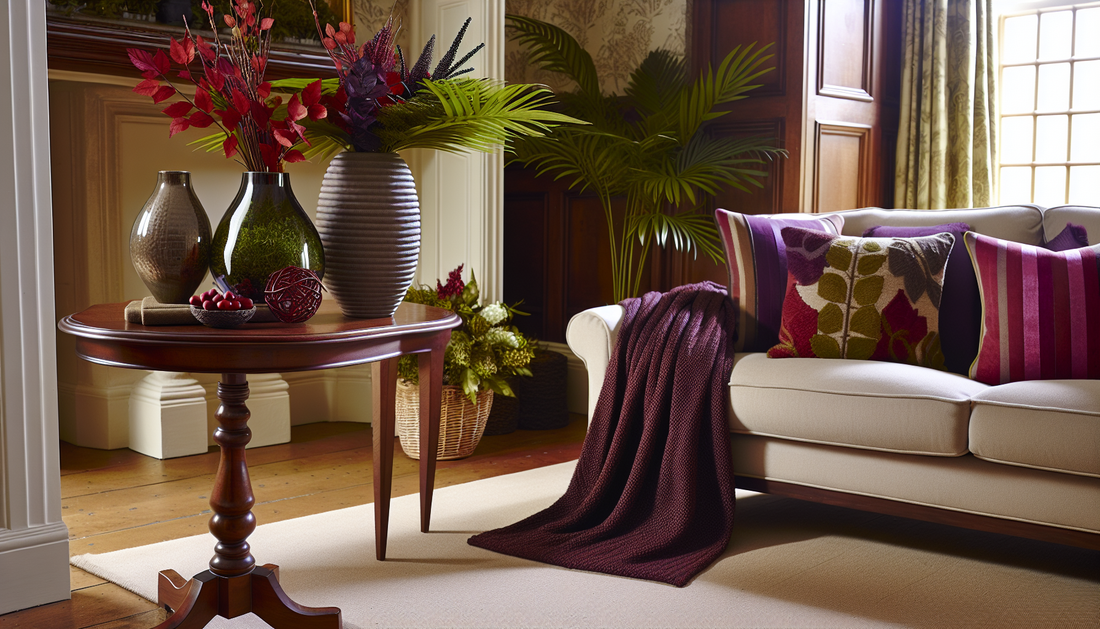 "Transform Your Home: Seasonal Lighting, Vases, and Cozy Blankets"