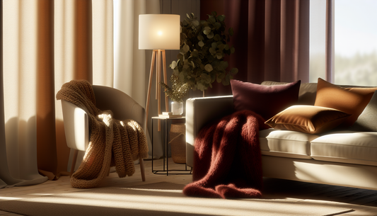 Cozy Up Your Home with Warm Throws and Soft Glow Lighting