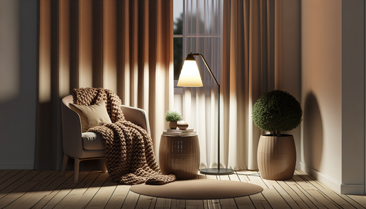 Cozy Up Your Space with Chic Lighting and Soft Throws