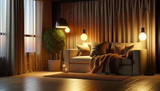 Cozy Up Your Space with Warm Lights and Soft Throws