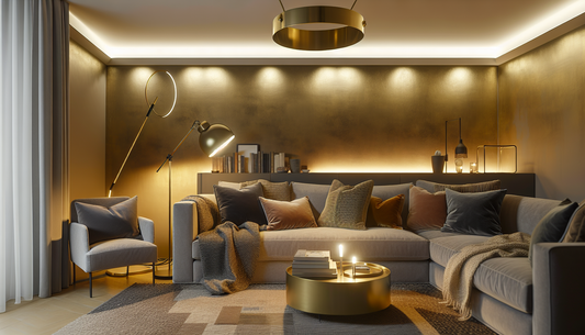 How to Style Your Living Room with Ceiling Lights for a Cozy Glow