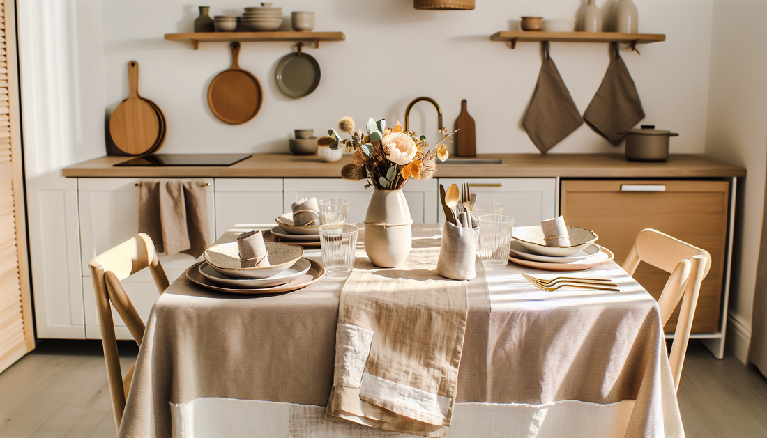 How to Style Your Dining Table with Modern Kitchen Linens