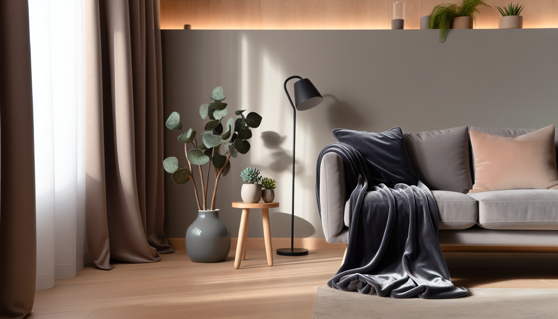 Cozy Up Your Space with Chic Throws and Ambient Lights