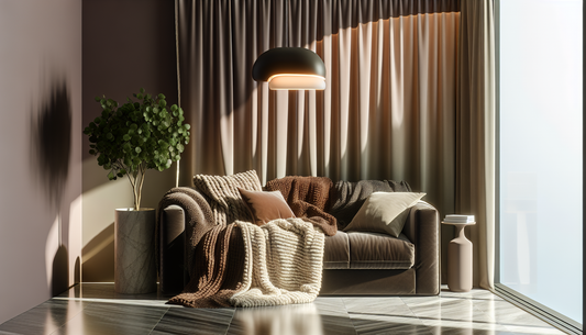 Cozy Home Glow Ideas with Stylish Throws and Unique Lights