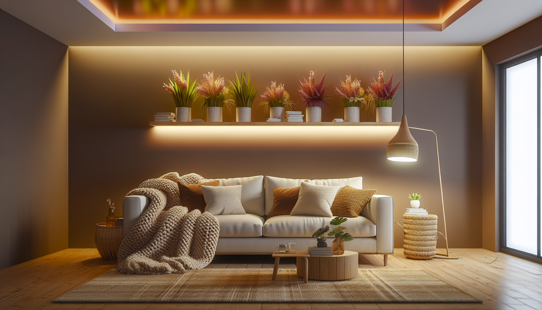 Cozy Home Makeover Ideas with Warm Lights and Plush Throws