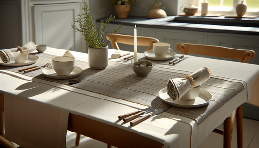 How to Style Your Dining Table with Modern Kitchen Linens